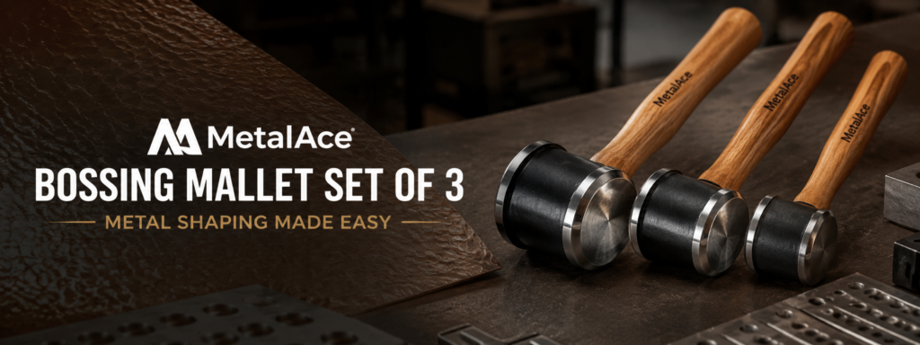 MetalAce Bossing Mallet Set of 3: Metal Shaping Made Easy