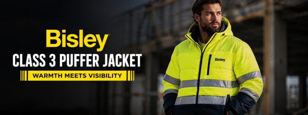 Bisley Class 3 Puffer Jacket: Warmth Meets Visibility