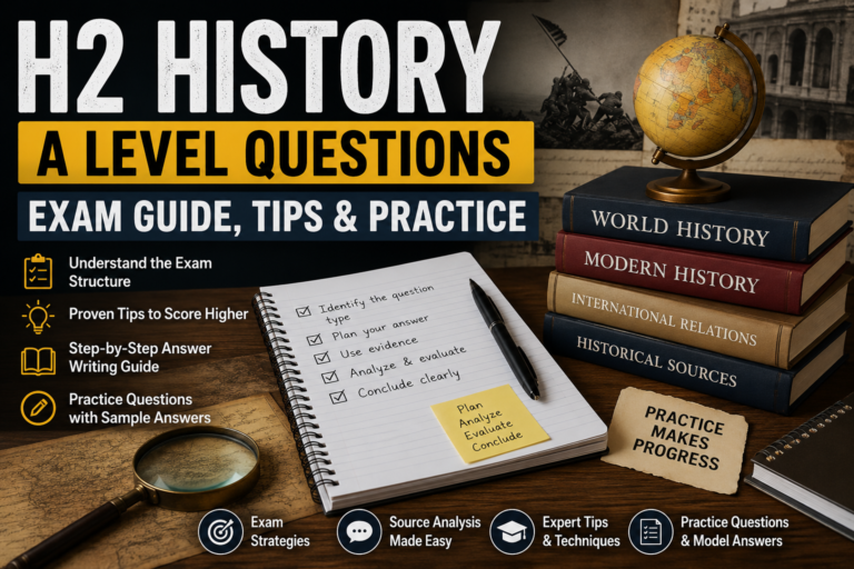 H2 History A Level Questions: Exam Guide, Tips & Practice